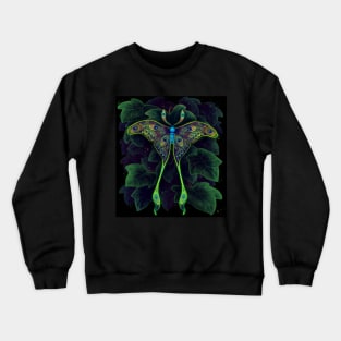 Peacock Moth Crewneck Sweatshirt